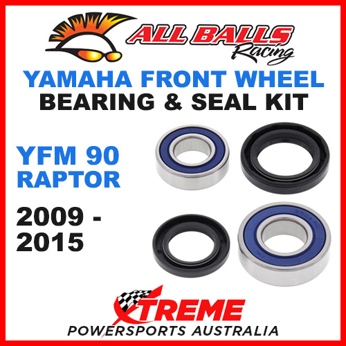 ALL BALLS 25-1613 FRONT WHEEL BEARING KIT YAMAHA YFM90 YFM 90 RAPTOR 2009-2015