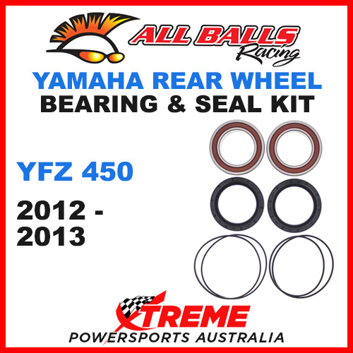 ALL BALLS 25-1618 Yamaha YFZ 450 2012-2013 Rear Wheel Bearing Kit