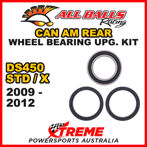 All Balls 25-1630 Can Am DS450 STD/X 2009-2012 Rear Wheel Bearing Upgrade Kit