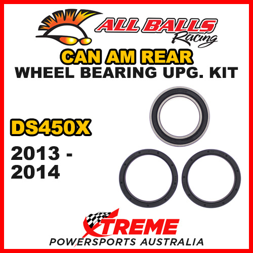 All Balls 25-1630 Can Am DS450X DS 450X 2013-2014 Rear Wheel Bearing Upgrade Kit