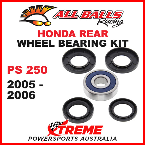 All Balls 25-1643 Honda PS250 PS 250 2005-2006 Rear Wheel Bearing Kit