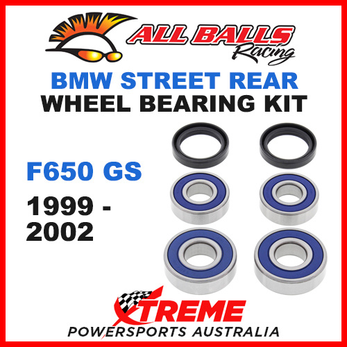 All Balls 25-1646 BMW F650GS F 650GS 1999-2002 Rear Wheel Bearing Kit