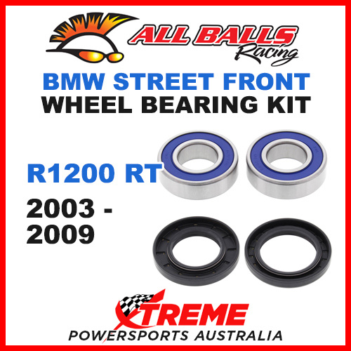 All Balls 25-1648 BMW R1200RT 2003-2009 Front Wheel Bearing Kit