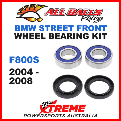 All Balls 25-1648 BMW F800S 2004-2008 Front Wheel Bearing Kit