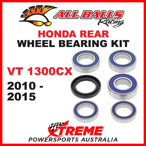 All Balls 25-1656 Honda VT1300CX VT 1300CX 2010-2015 Rear Wheel Bearing Kit