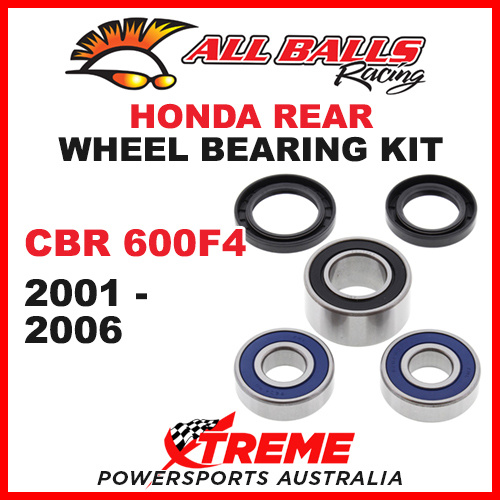 All Balls 25-1658 Honda CBR600F4 CBR 600F4 2001-2006 Rear Wheel Bearing Kit