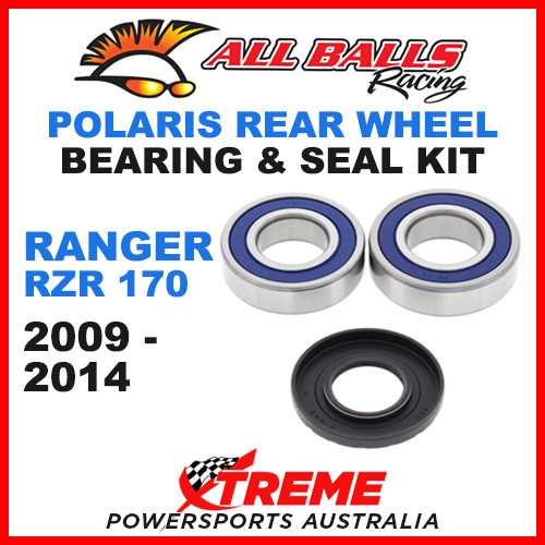 ALL BALLS 25-1628 ATV REAR WHEEL BEARING KIT POLARIS RANGER RZR 170 2009-2014