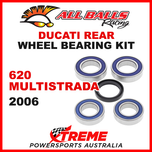 All Balls 25-1668 Ducati 620 Multistrada 2006 Rear Wheel Bearing Kit