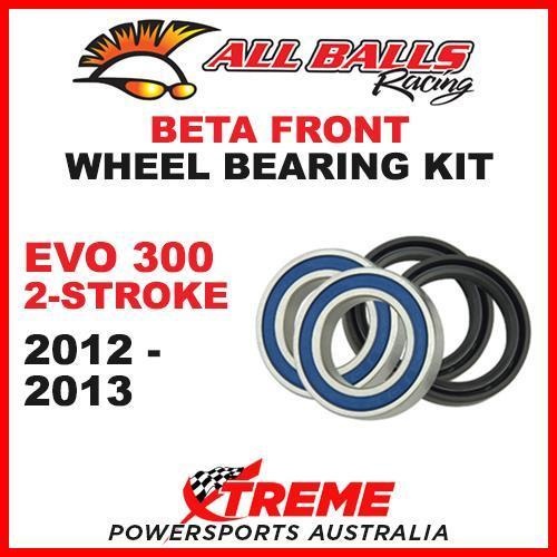 MX Front Wheel Bearing Kit Beta EVO 2T 300 300cc 2012-2013 Moto, All Balls 25-1690