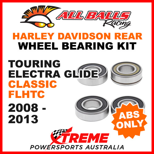 25-1692 HD Touring Electra Glide Classic FLHTC 2008-2013 Rear Wheel Bearings ABS