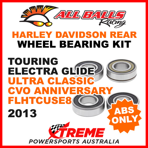 25-1692 HD Touring E. Glide Ultra Classic CVO FLHTCUSE8 2013 Rear Wheel Bearings ABS