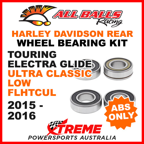 25-1692 HD Touring E. Glide Ultra Classic Low FLHTCUL 15-16 Rear Wheel Bearings ABS