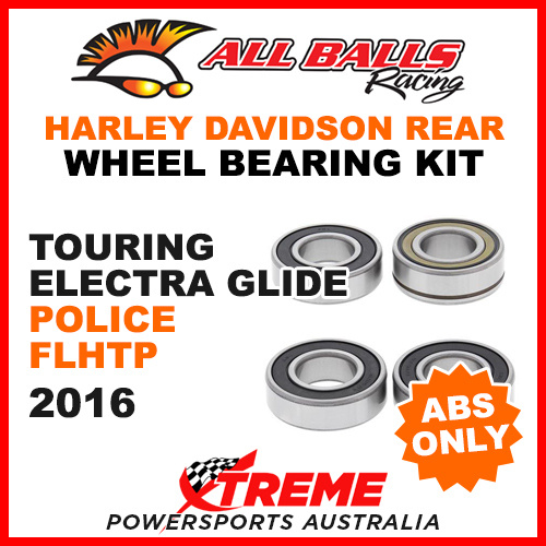 25-1692 HD Touring Electra Glide Police FLHTP 2016 Rear Wheel Bearings ABS