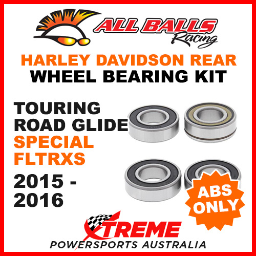 25-1692 HD Touring Road Glide Special FLTRXS 2015-2016 Rear Wheel Bearings ABS