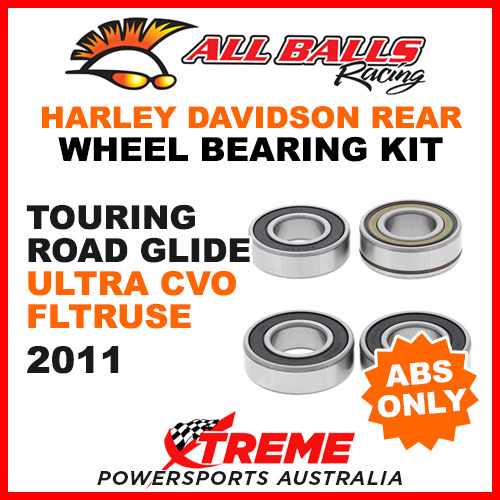 25-1692 HD Touring Road Glide Ultra CVO FLTRUSE 2011 Rear Wheel Bearings ABS