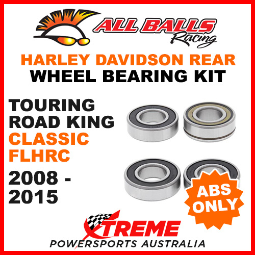 25-1692 HD Touring Road King Classic FLHRC 2008-2015 Rear Wheel Bearings ABS