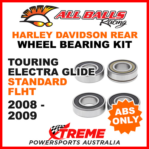 25-1692 HD Touring Electra Glide Standard FLHT 2008-2009 Rear Wheel Bearings ABS