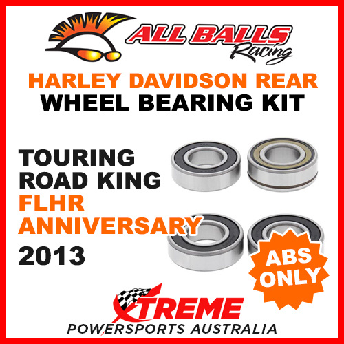 25-1692 HD Touring Road King FLHR Anniversary 2013 Rear Wheel Bearings ABS