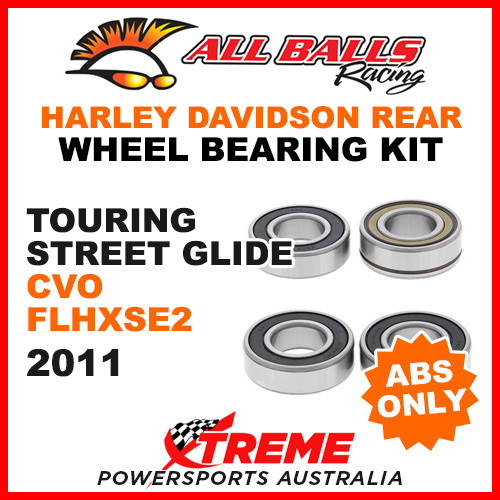 25-1692 HD Touring Street Glide CVO FLHXSE2 2011 Rear Wheel Bearings ABS