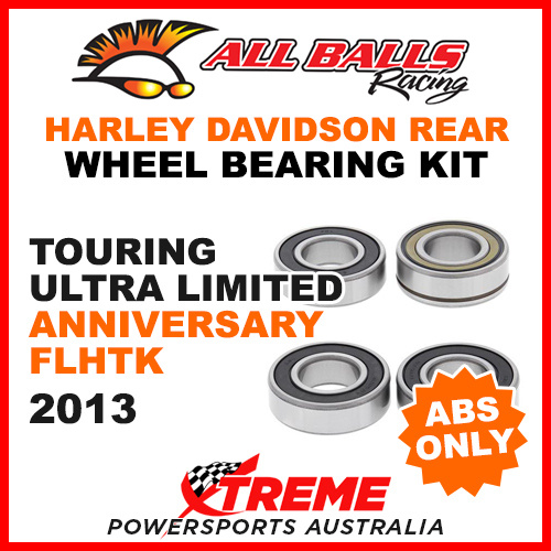 25-1692 HD Touring Ultra Limited Anniversary FLHTK 2013 Rear Wheel Bearings ABS