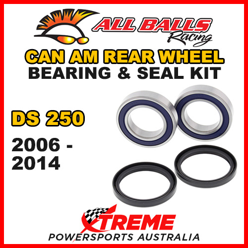 ALL BALLS 25-1698 ATV REAR WHEEL BEARING KIT CAN AM DS250 DS 250 2006-2014