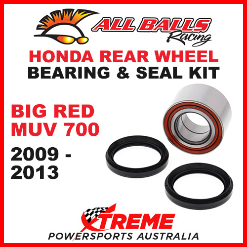 ALL BALLS 25-1700 REAR WHEEL BEARING KIT HONDA BIG RED MUV 700 2009-2013