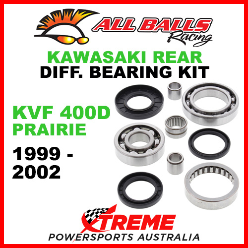 25-2021 Kawasaki KVF 400D Prairie 1999-2002 Rear Differential Bearing Kit