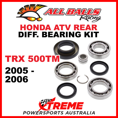 25-2061 HONDA TRX500TM 2005-2006 ATV REAR DIFFERENTIAL BEARING & SEAL KIT