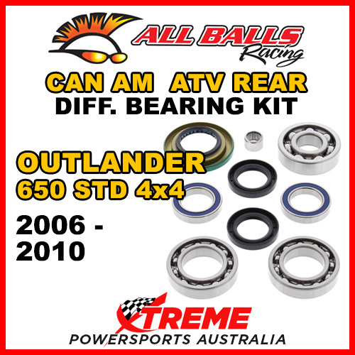 25-2068 Can Am Outlander 650 STD 4x4 2006-2010 ATV Rear Differential Bearing Kit