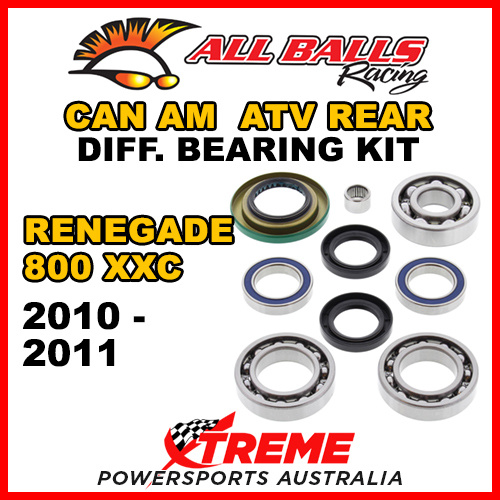 25-2068 Can Am Renegade 800 XXC 2010-2011 ATV Rear Differential Bearing Kit