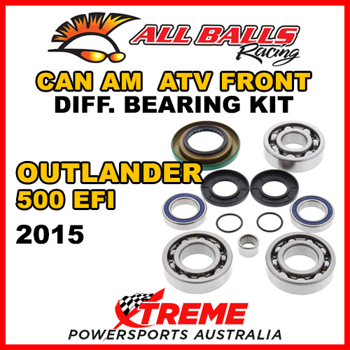 25-2069 Can Am Outlander 500 EFI 2015 ATV Front Differential Bearing Kit