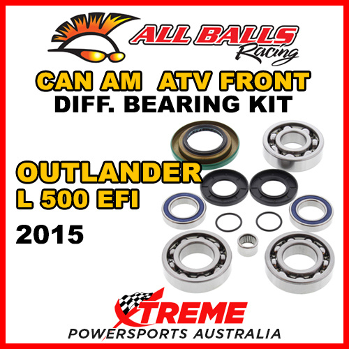 25-2069 Can Am Outlander L 500 EFI 2015 ATV Front Differential Bearing Kit