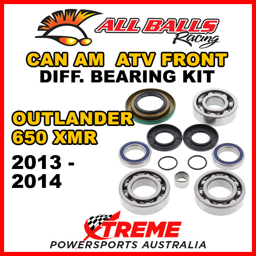 25-2069 Can Am Outlander 650 XMR 2013-2014 ATV Front Differential Bearing Kit