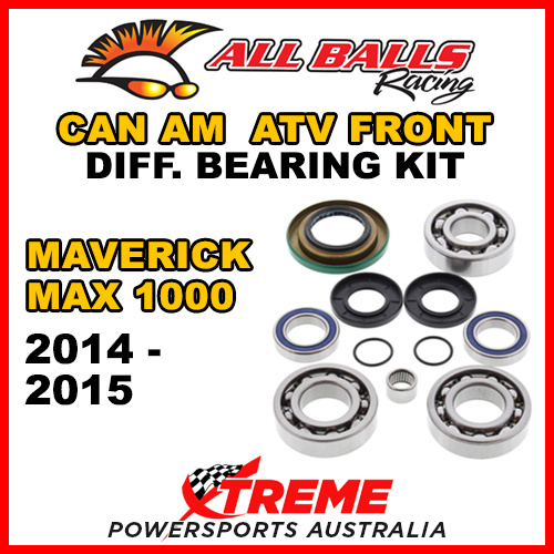 25-2069 Can Am Maverick MAX 1000 2014-2015 ATV Front Differential Bearing Kit