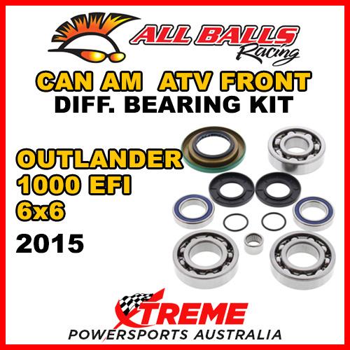 25-2069 Can Am Outlander 1000 EFI 6x6 2015 ATV Front Differential Bearing Kit