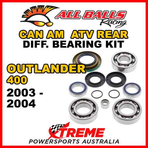 25-2069 Can Am Outlander 400 2003-2004 ATV Front Differential Bearing Kit