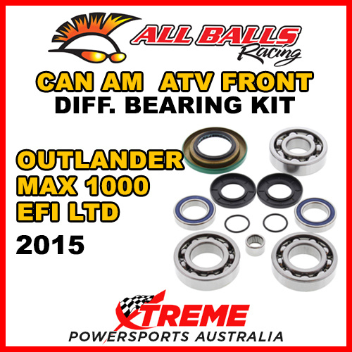 25-2069 Can Am Outlander MAX 1000 EFI LTD 2015 Front Differential Bearing Kit