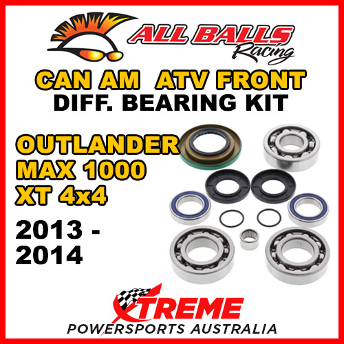 25-2069 Can Am Outlander MAX 1000 XT 4x4 2013-14 Front Differential Bearing Kit