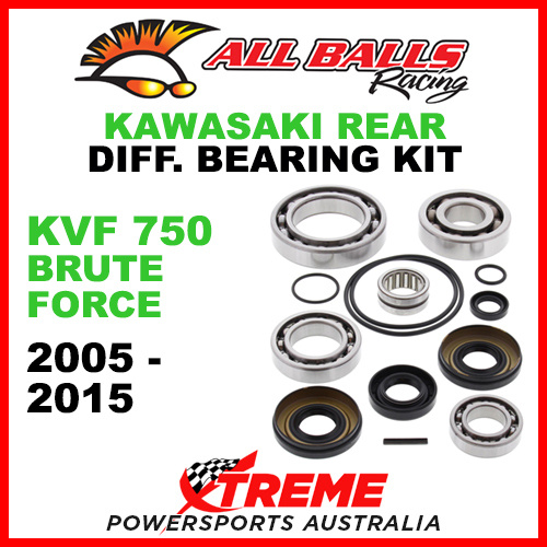 25-2091 Kawasaki KVF 750 Brute Force 2005-2015 Rear Differential Bearing Kit