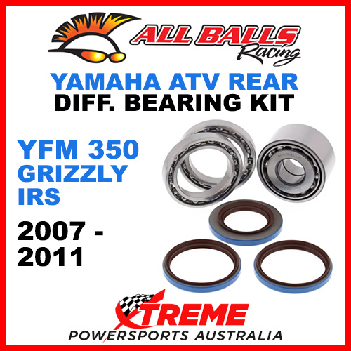 25-2098 Yamaha YFM 350 Grizzly IRS 2007 ATV Rear Differential Bearing Kit