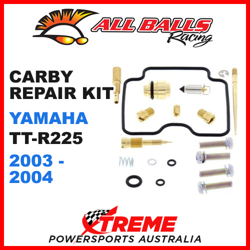 ALL BALLS 26-1153 CARBURETOR CARBY REPAIR KIT YAMAHA TTR225 TT-R225 2003-2004