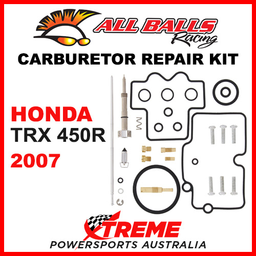 All Balls 26-1372 Honda TRX450R TRX 450R 2007 Carburetor Repair Kit