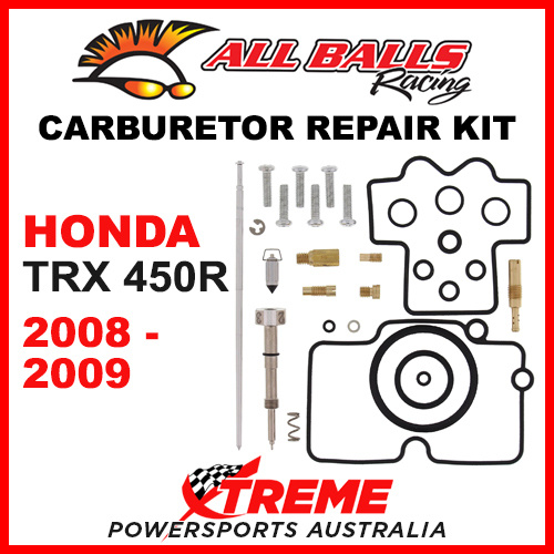 All Balls 26-1374 Honda TRX450R TRX 450R 2008-2009 Carburetor Repair Kit