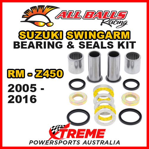 All Balls 28-1047 For Suzuki RM-Z450 RM-Z 450 2006-2016 Swingarm Bearing Kit