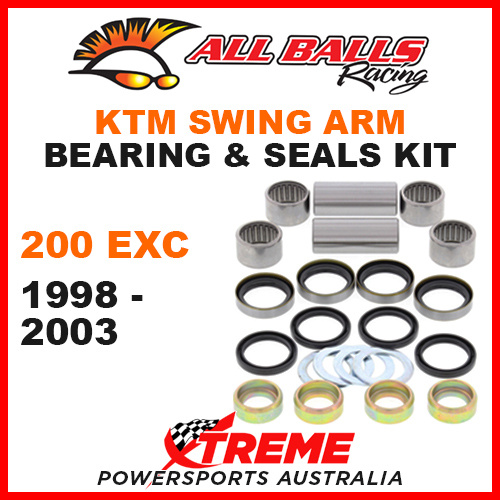 ALL BALLS 28-1088 MX SWINGARM BEARING KIT KTM 200EXC 200 EXC 1998-2003 ENDURO