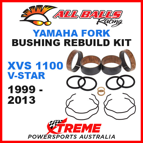 All Balls 38-6095 Yamaha XVS1100 XVS 1100 V-Star 1999-2013 Fork Bushing Kit