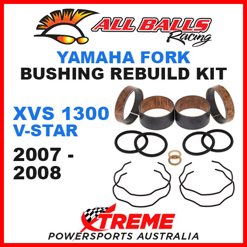 All Balls 38-6095 Yamaha XVS1300 XVS 1300 V-Star 2007-2008 Fork Bushing Kit