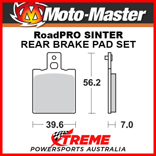 Moto-Master Aprilia RS250 1995-2003 RoadPRO Sintered Rear Brake Pad 401702