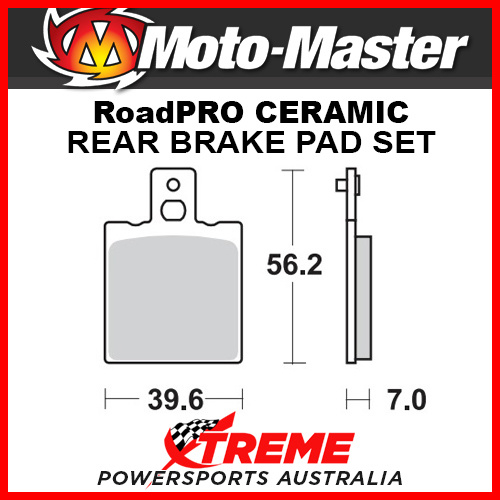 Moto-Master Benelli 350 1983 RoadPRO Ceramic Rear Brake Pad 401704