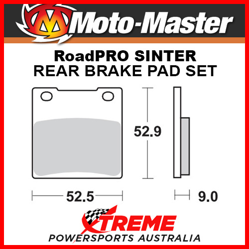 Moto-Master Kawasaki ZZ-R1100 1993-2001 RoadPRO Sintered Rear Brake Pad 401902